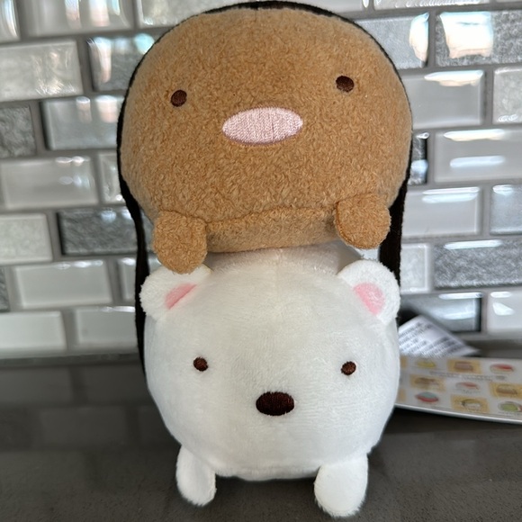 San-X Other - San-X Sumikkogurashi Tonkatsu & Shirokuma Sushi Plush / Kawaii / 6” / Rare / NEW